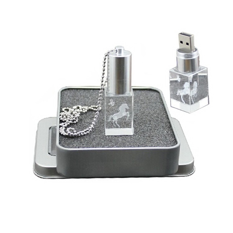 Crystal LED USB Flash Drive 1
