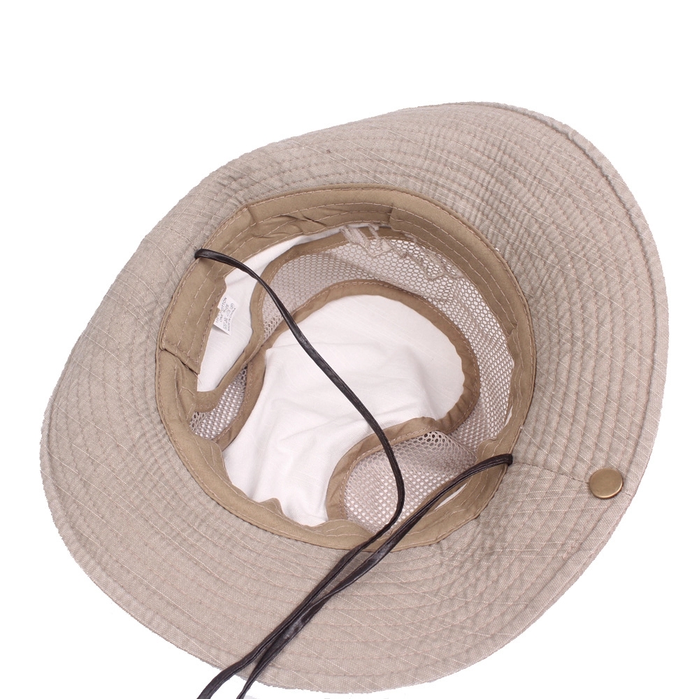 Cotton Embroidery Visor Mesh Bucket Hats 2