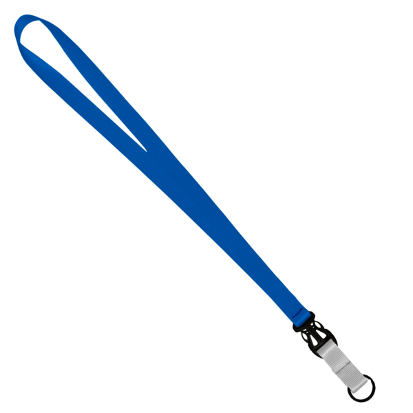 3/4" Multi color (Top and bottom) Nylon Lanyard with Plastic Slide Buckle R 148