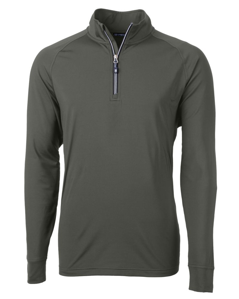 Cutter & Buck Adapt Recycled Soft Knit Stretch  Mens Quarter Zip Pullover 159