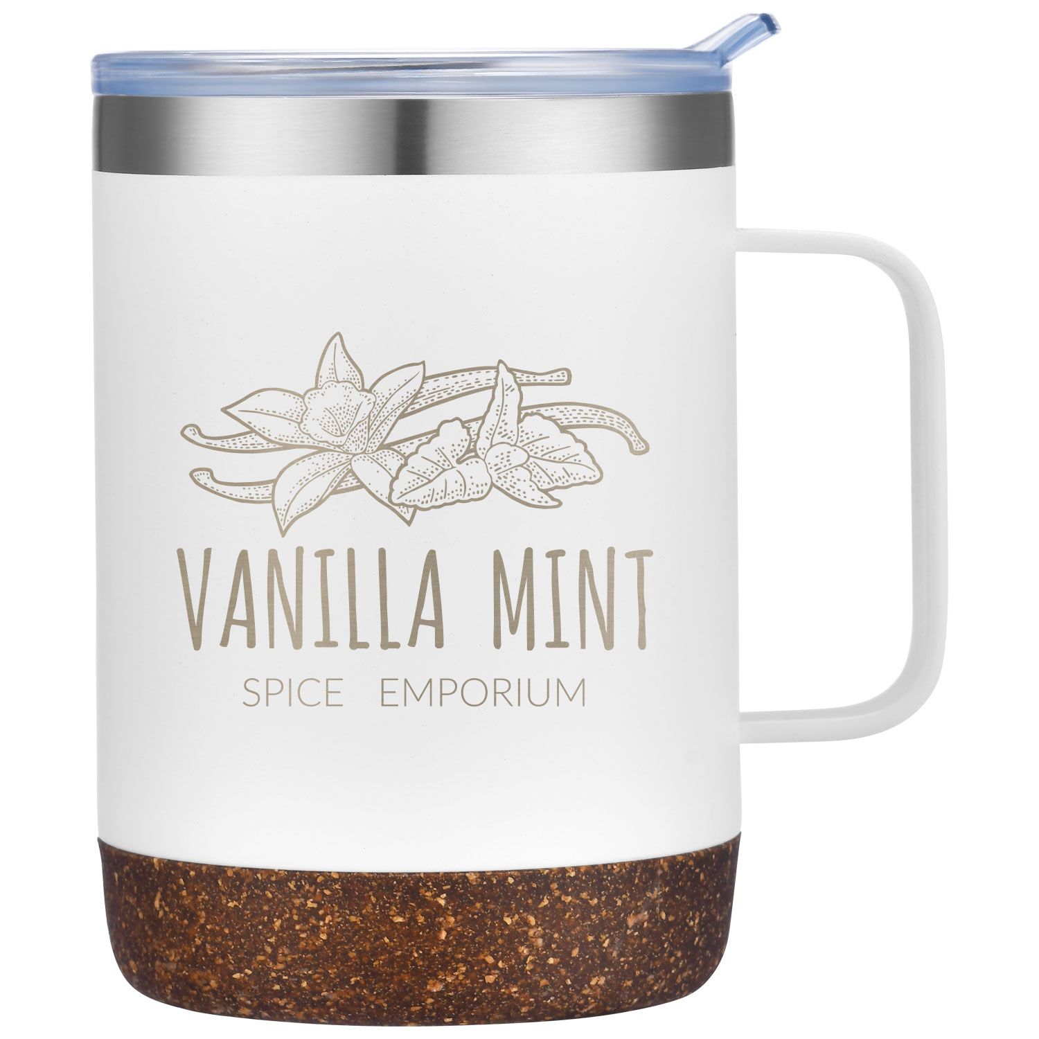 SARATOGA POWDER COATED CORK BOTTOM MUG 12 OZ 11