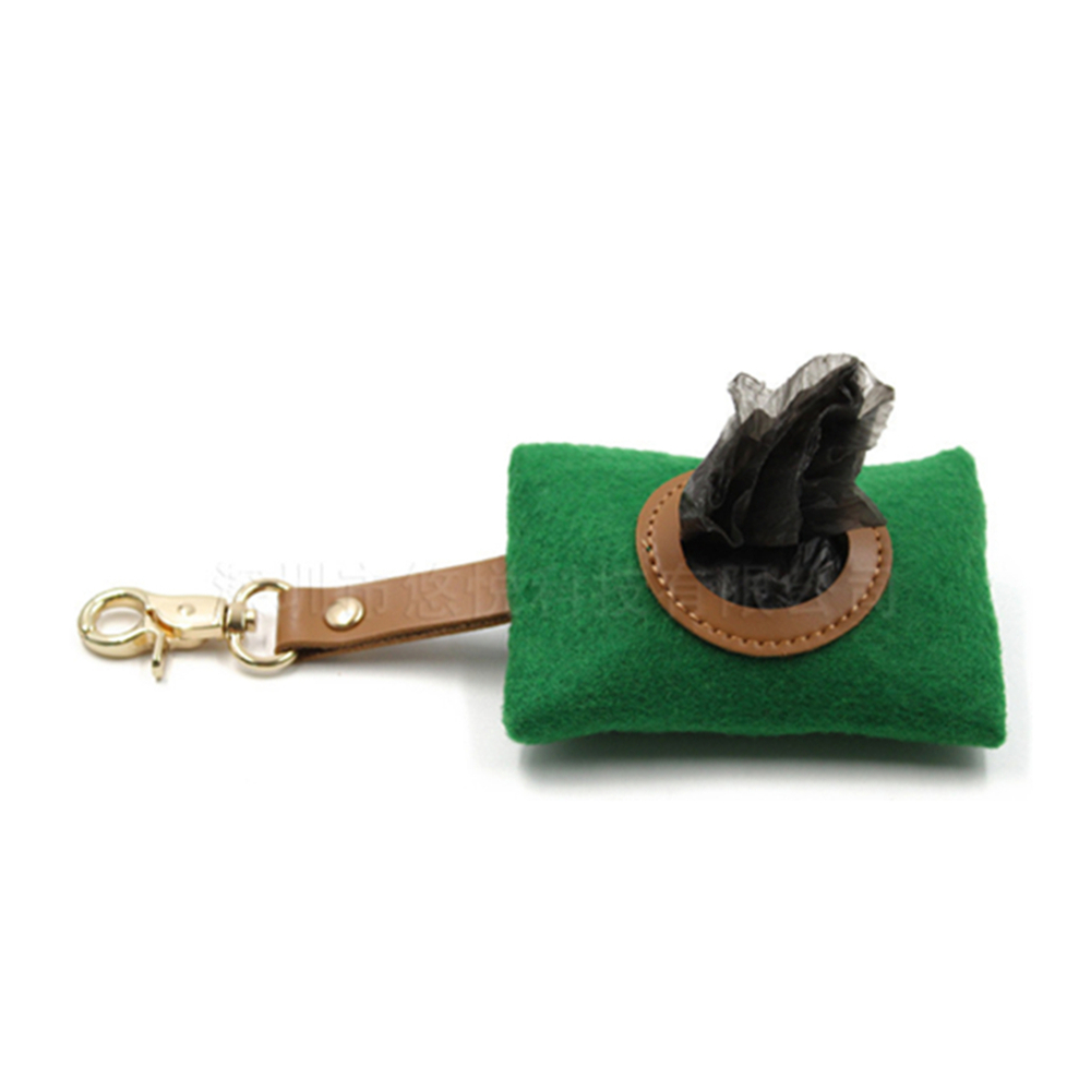 Felt Dog Poop Waste Bag Dispenser 2