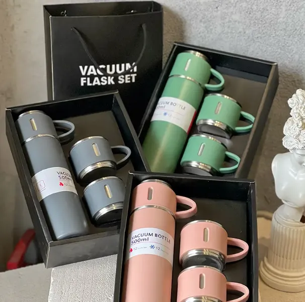 Corporate Business Vacuum Flask Mug Set 6