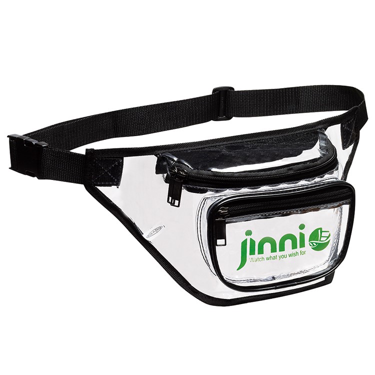 Three Zippered Clear Fanny Pack 2