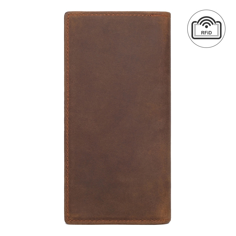 Custom RFID Anti-Theft Function Genuine Leather Wallet 7