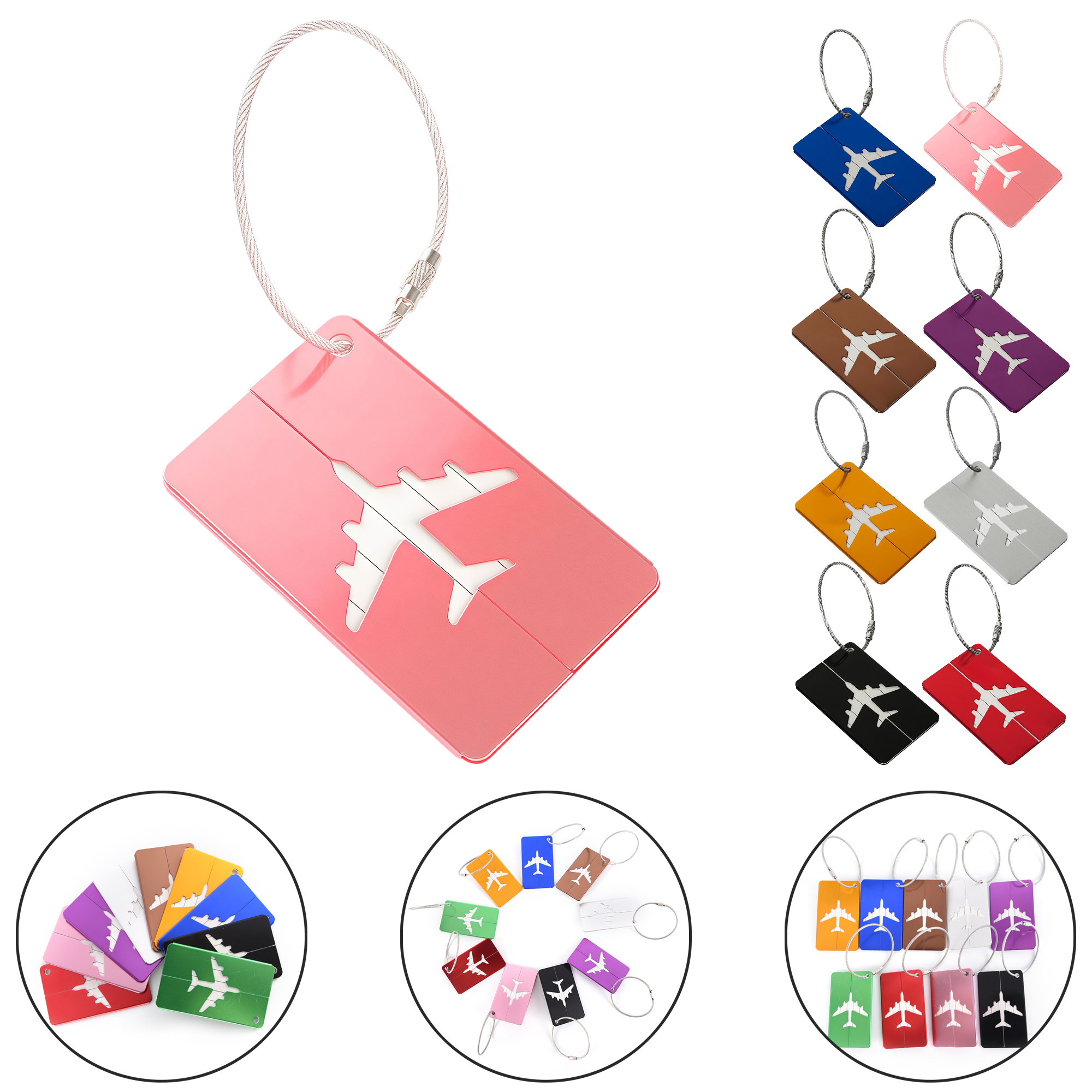 Aluminum Luggage Tag for Suitcases 7