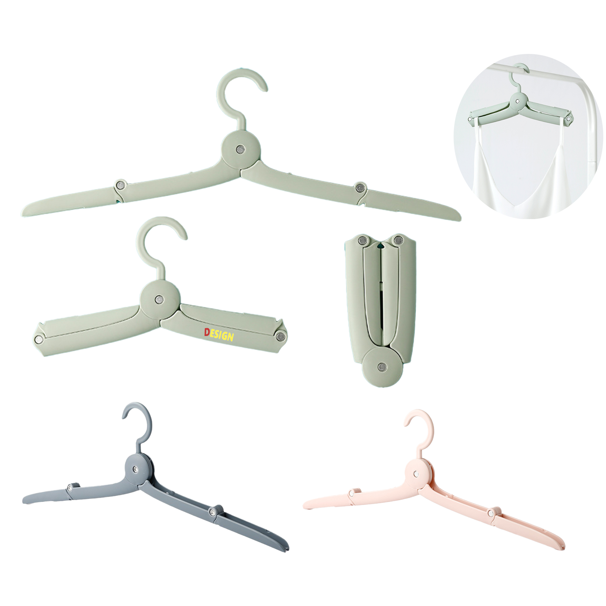 Foldable Travel Hanger with Custom Logo 2