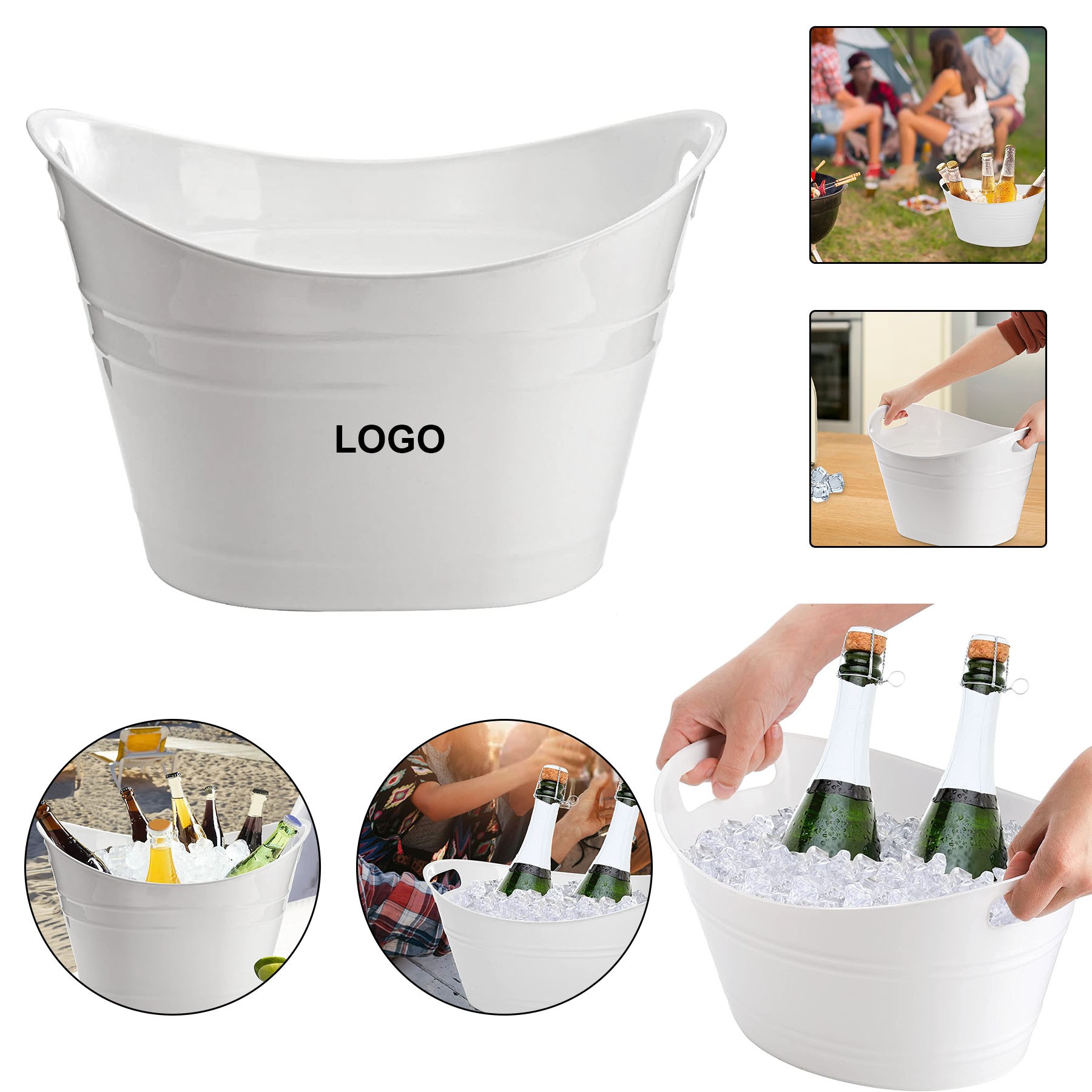 12L Plastic Ice Bucket