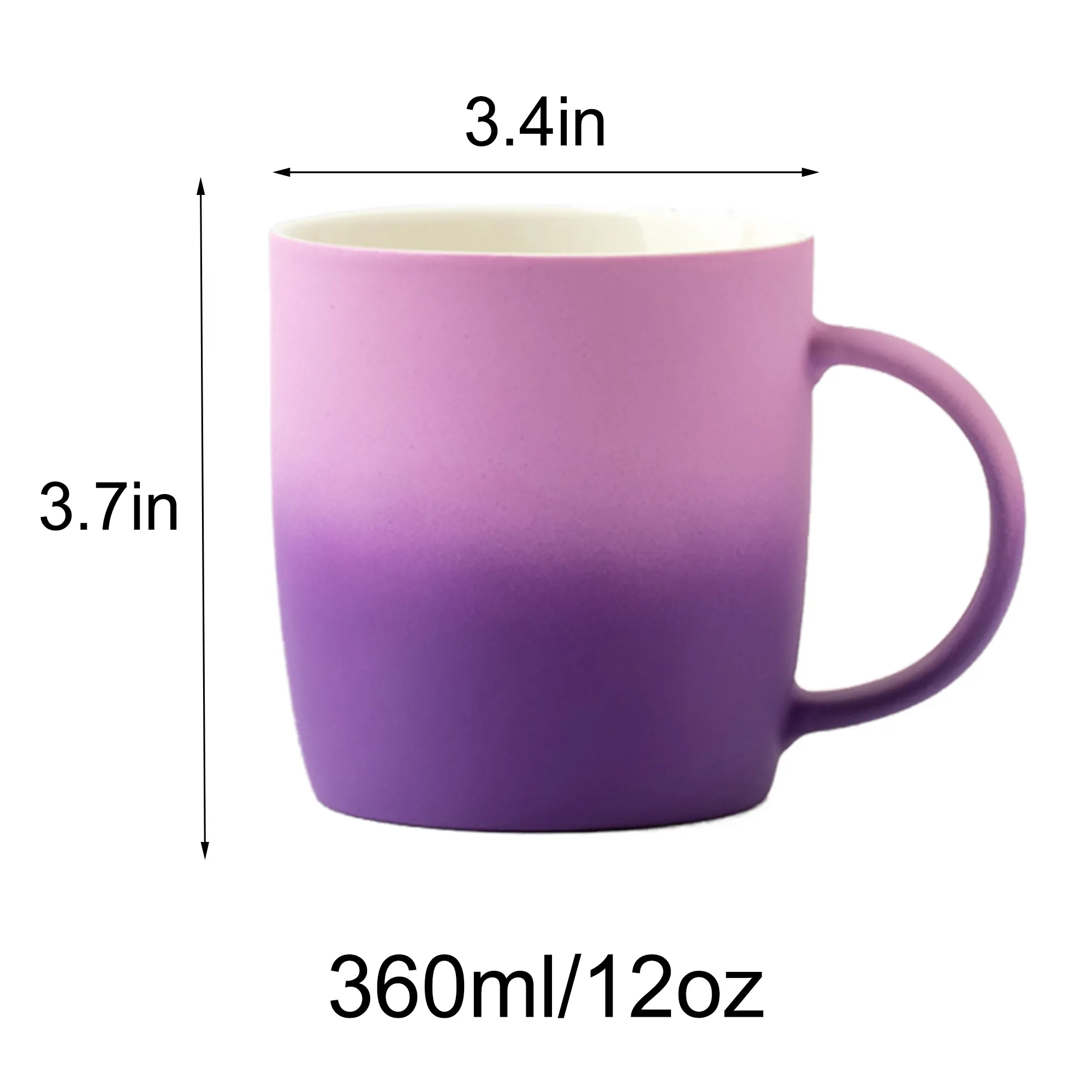 Gradient Color Ceramic Coffee Mug 3