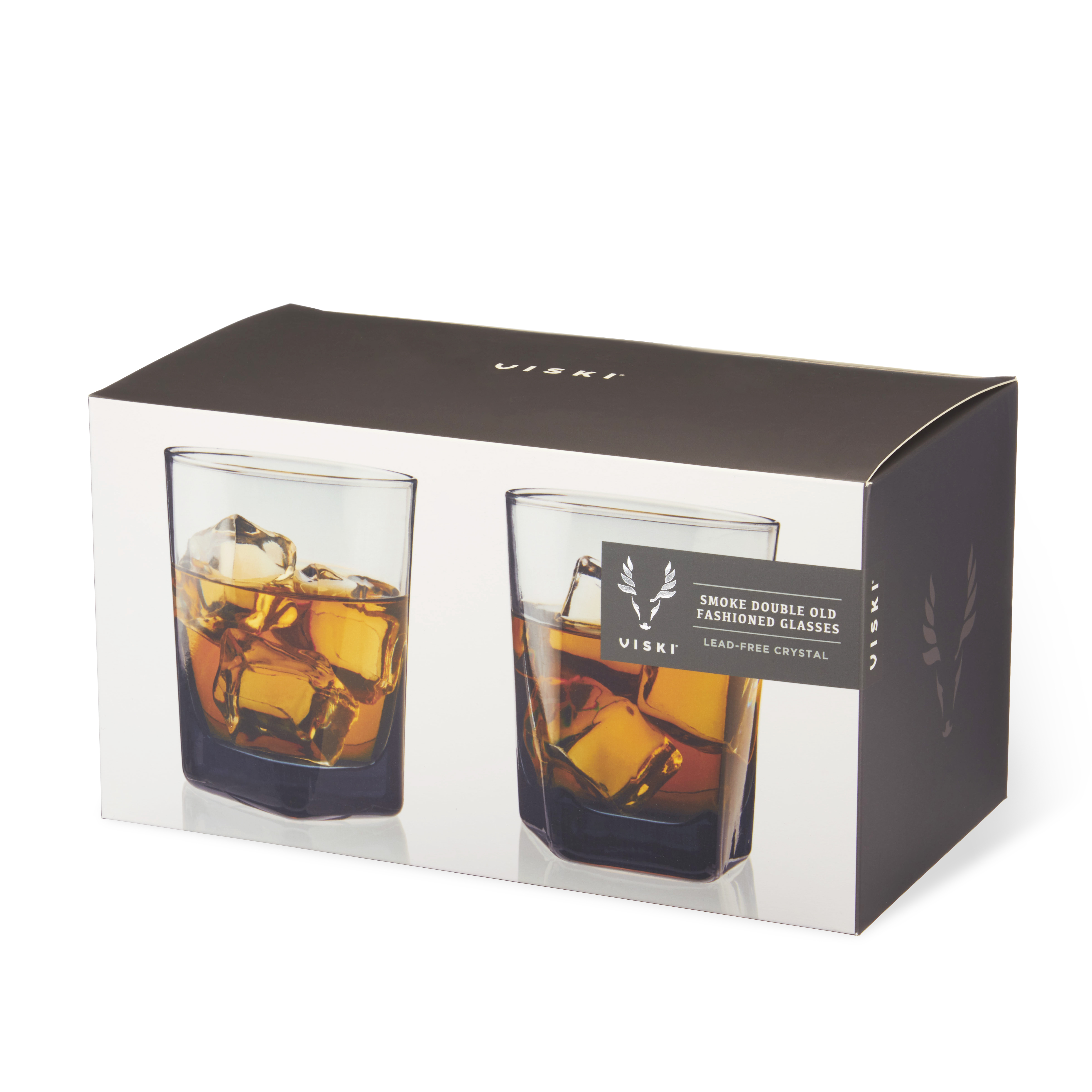 Viski® Smoke Double Old Fashioned Glass, set of 2 1