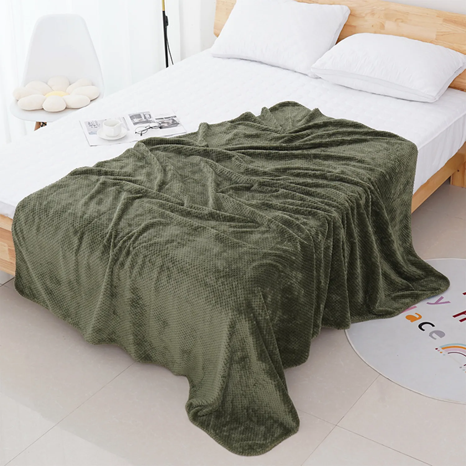 Blanket for Sofa Couch Soft Flannel Fleece 5