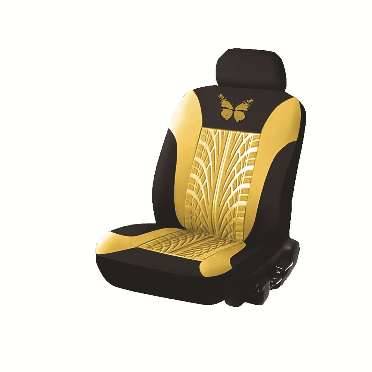 Full Set Fashion Butterfly Cloth Cushion Mat Car Seat Cover 6
