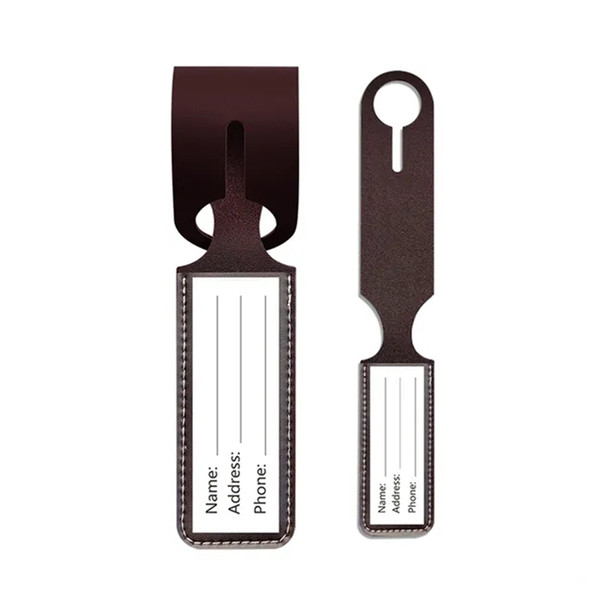 Customizable PU Leather Luggage Tag 6
