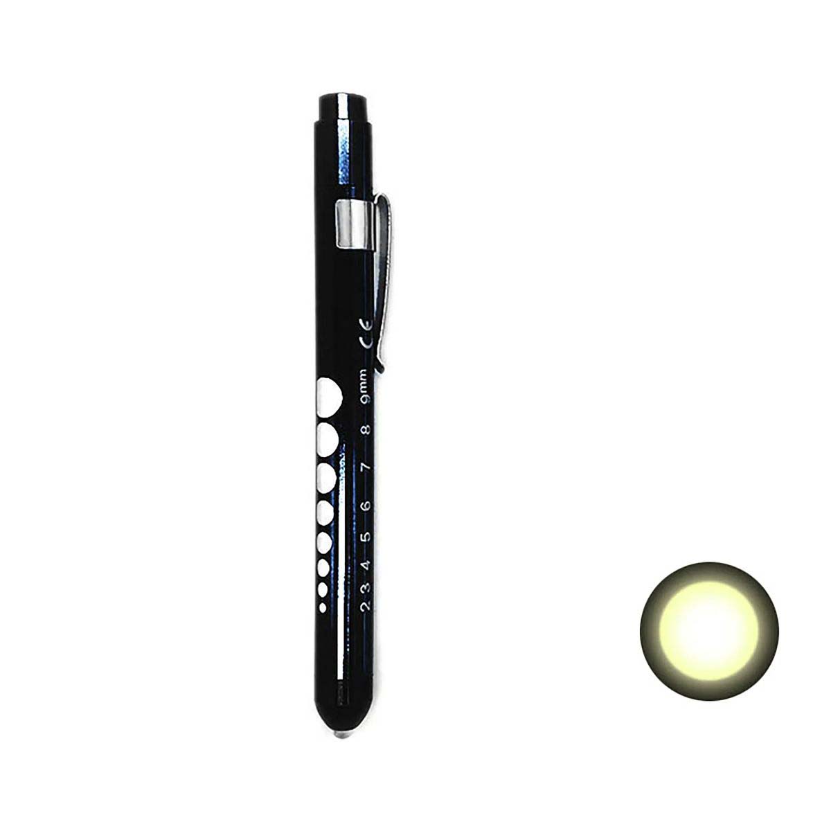 Compact LED Medical Penlight with Pocket Clip 12