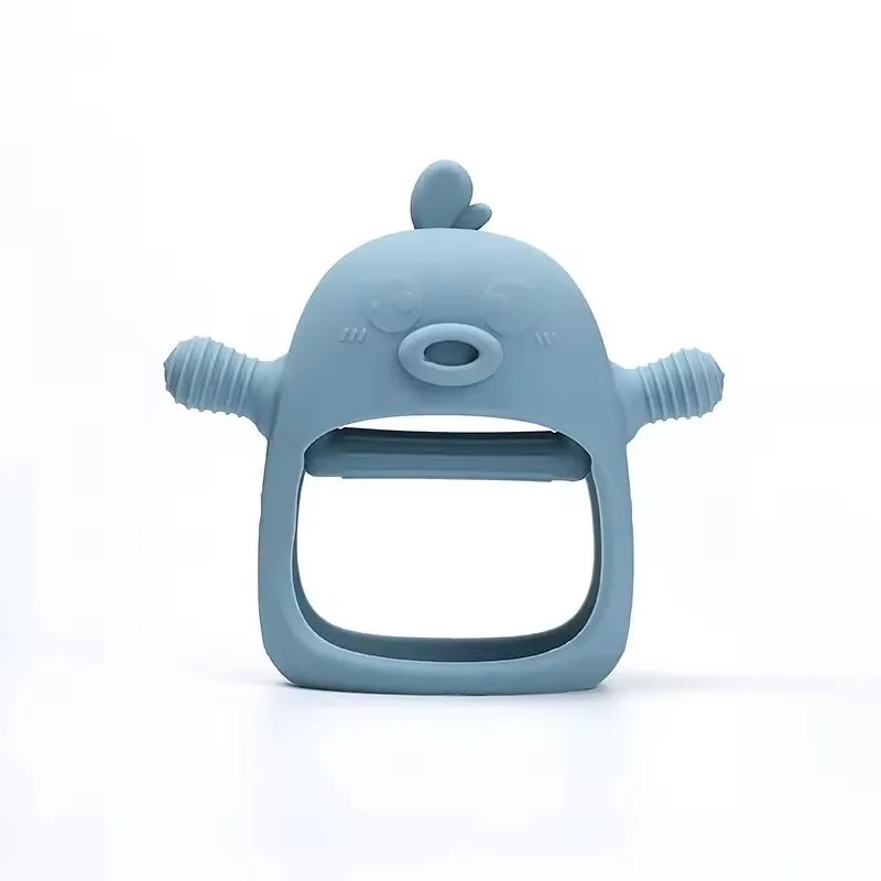 Food Grade Silicone Duckling Baby Teether 6