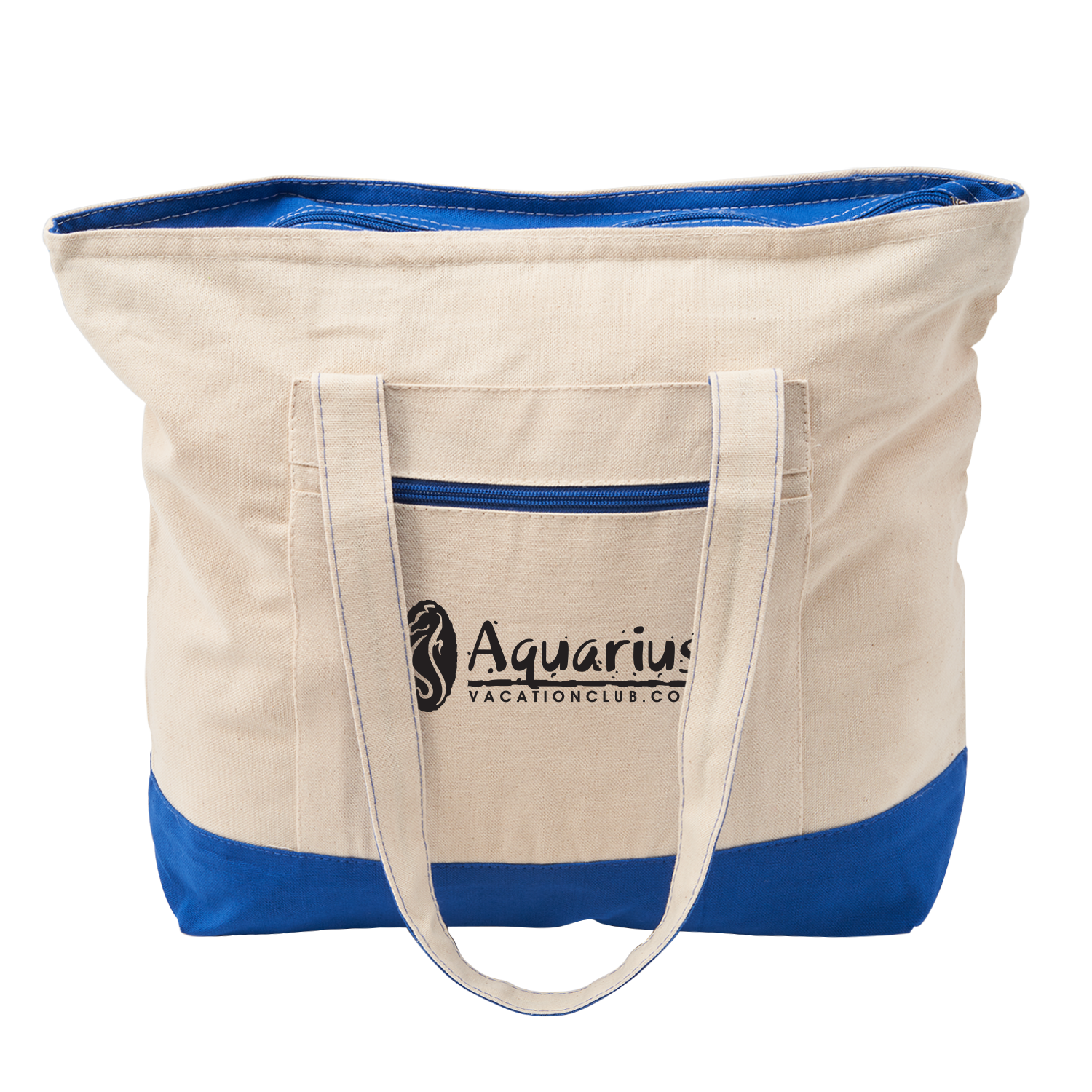 12 Oz. Cotton Canvas Zippered Tote Bag 4