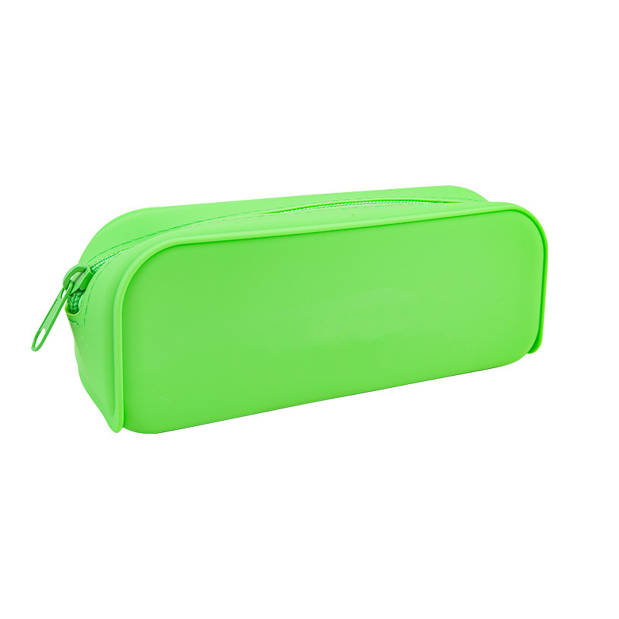 Silicone Square Stationery Pen Case With Metal Zipper 7.1" x 2.8" x 2" 7