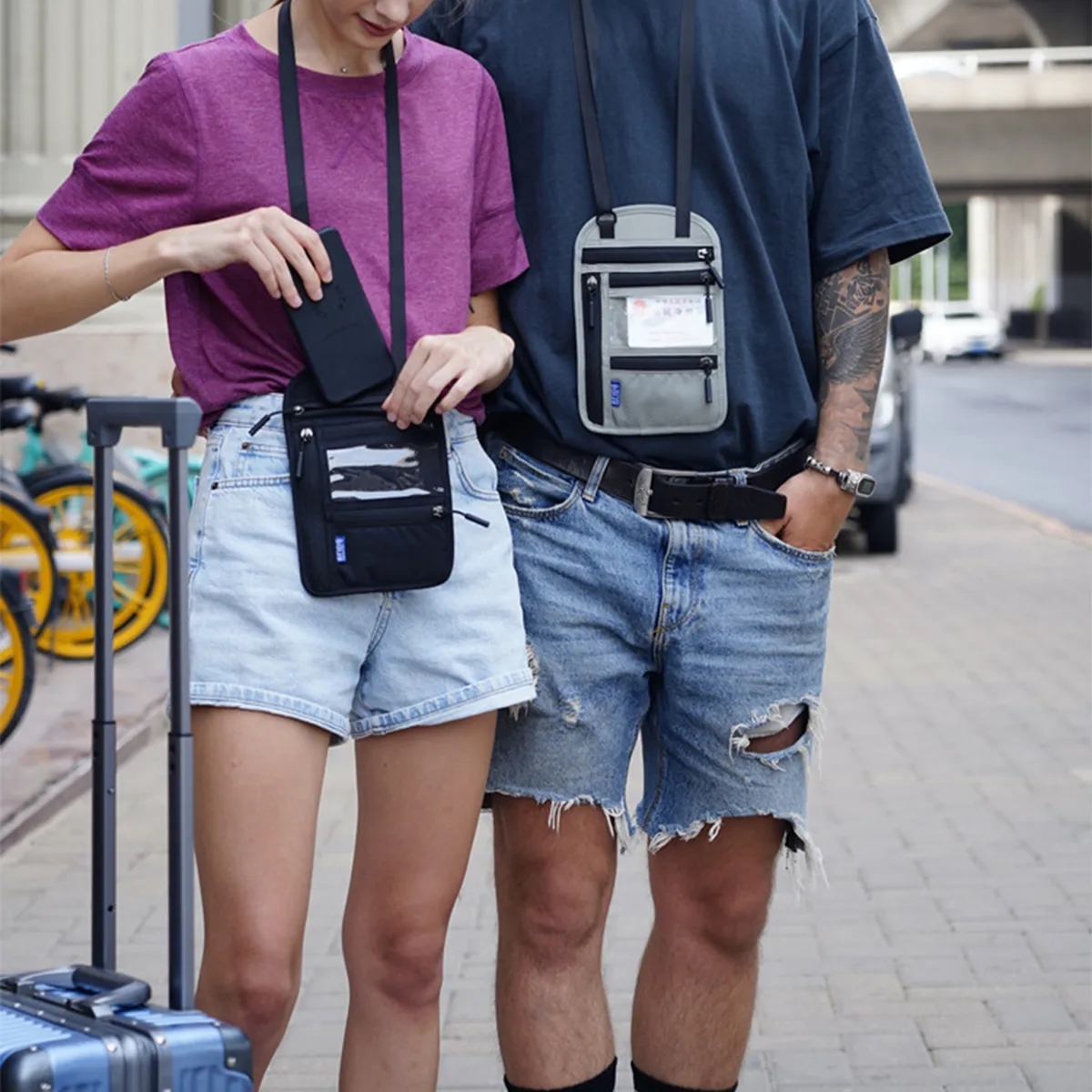 Travel Neck Wallet with RFID Blocking 3