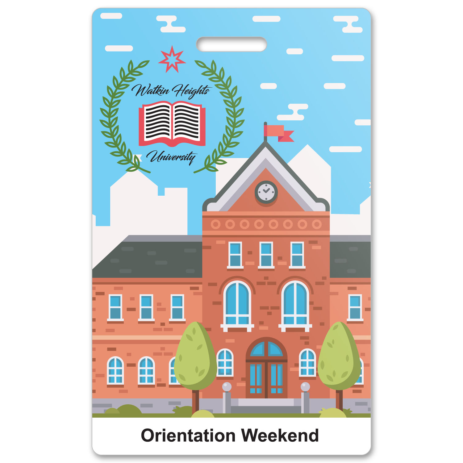 Full Color ID Badge - 2-1/2" x 4.25" 1