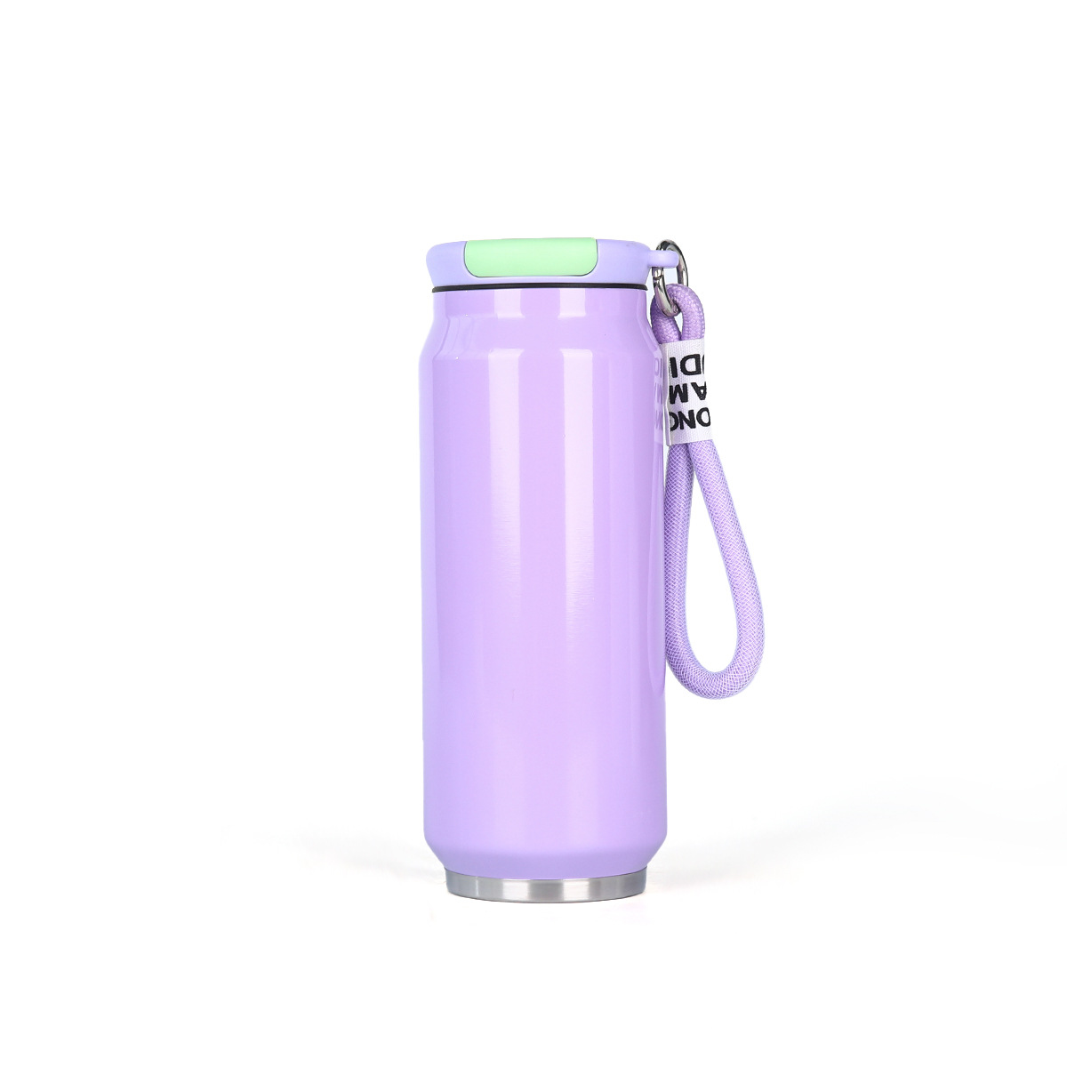 17 oz Can-Shaped Insulated Water Bottle W/ Handle Strap 12