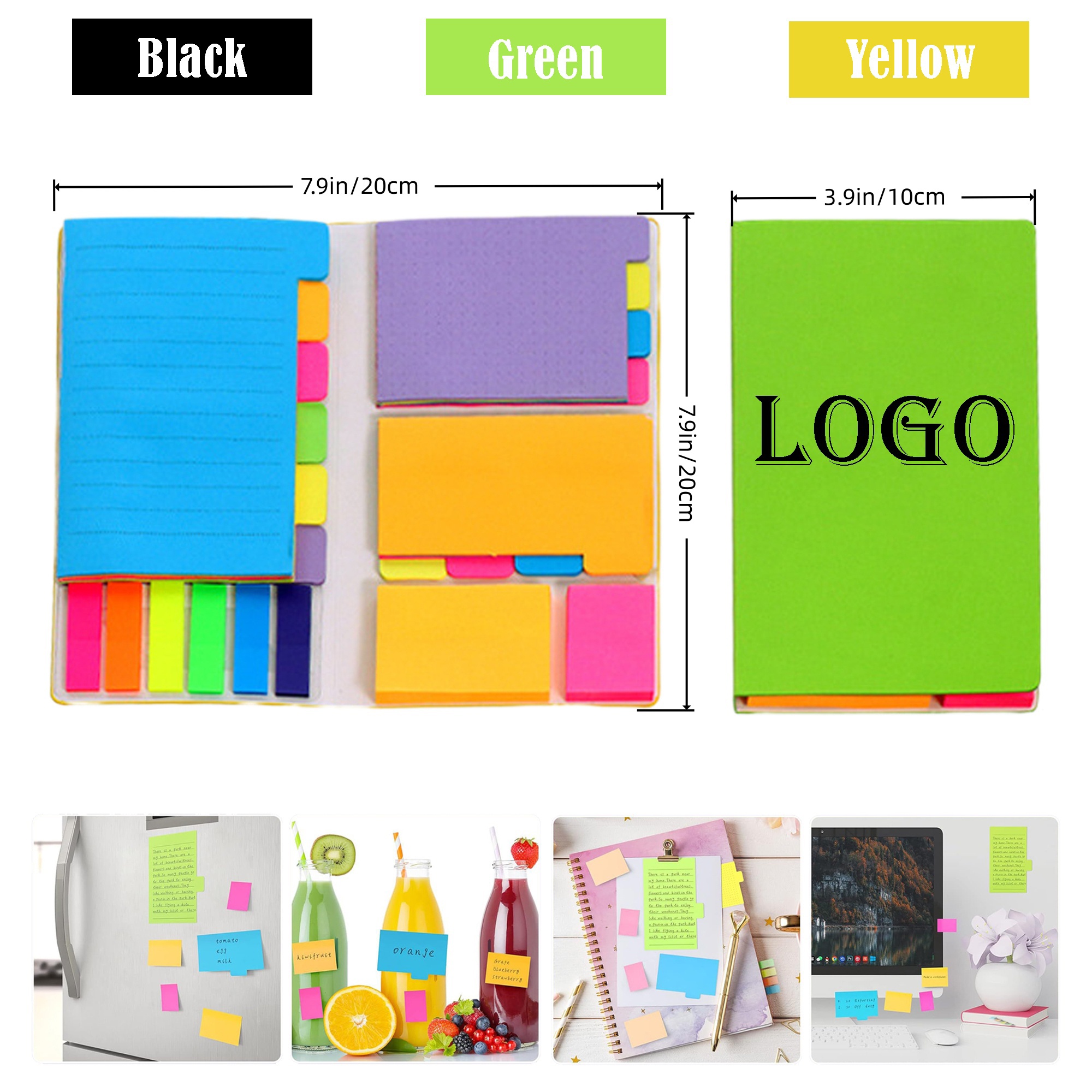 Assorted Color Sticky Notes Combo MOQ50pcs 2