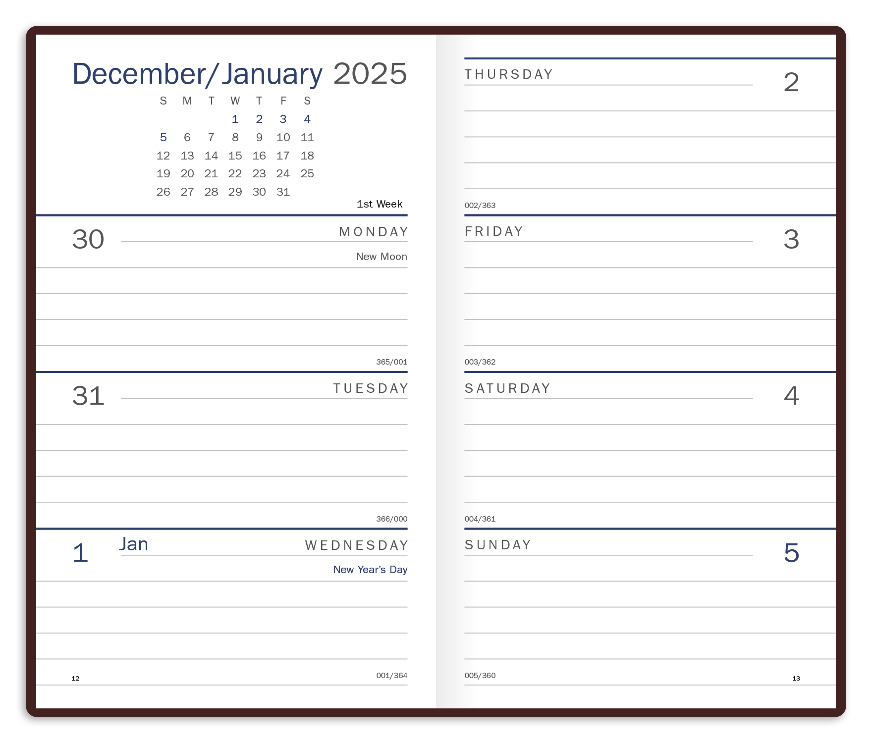 Triumph® Calendars Standard Weekly Pocket Planner 5