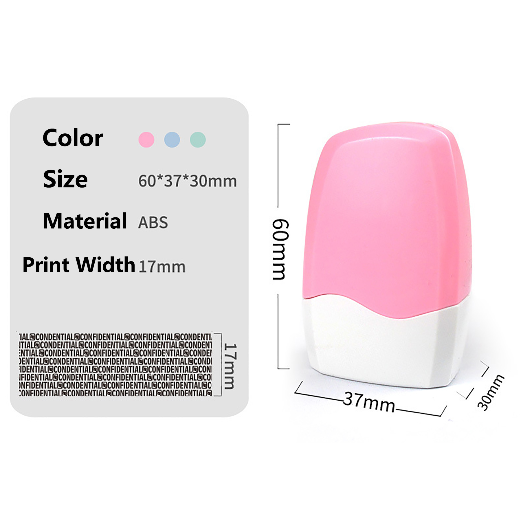 Identity Theft Protection Roller Stamp 2