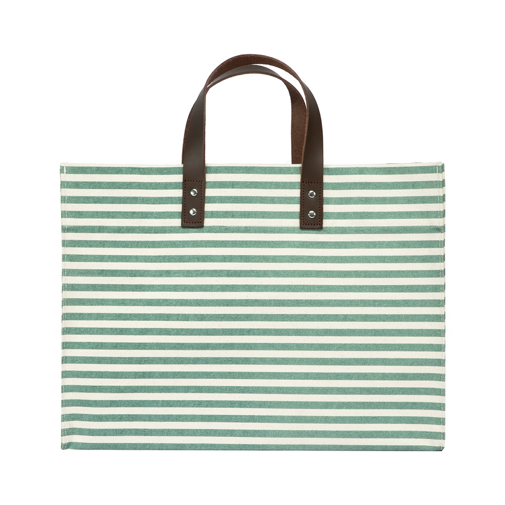 20 Oz. Super Heavy Canvas Stripe Manhattan Tote Bag 3