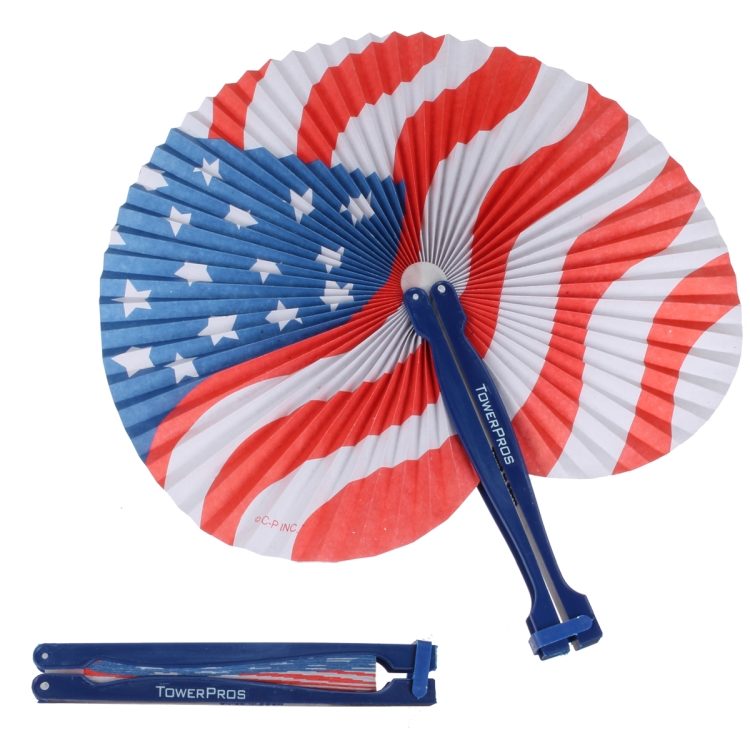 Patriotic Paper Fan 1