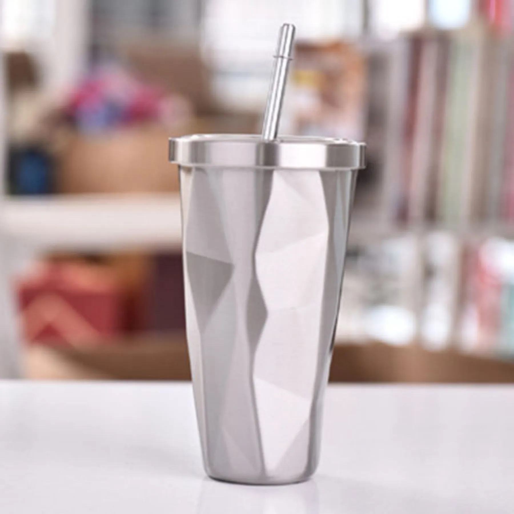 18oz Gradient Diamond-shaped Cup 4