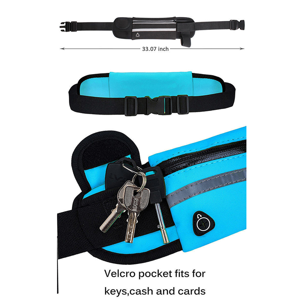 Multifunctional outdoor sports fanny pack waist bag with water bottle pocket 7