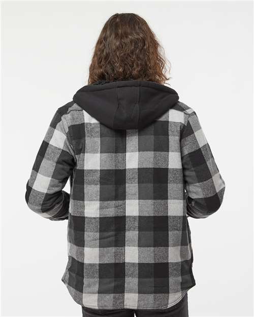 Quilted Flannel Hooded Jacket 8620