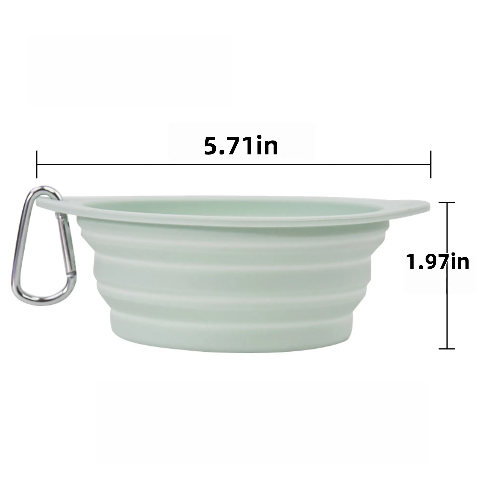 Custom silicone pet folding bowl 5
