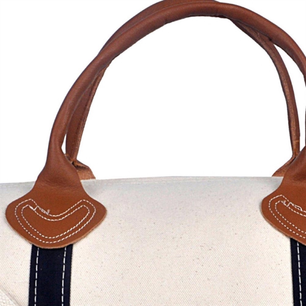 20 Oz. Super Heavy Canvas 2 Tone Round Duffle Bag 5