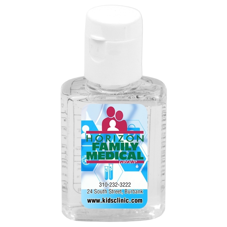 "Sanpal Mini SC" .5 oz Compact Hand Sanitizer Antibacterial Gel in Flip-Top Squeeze Bottle 10
