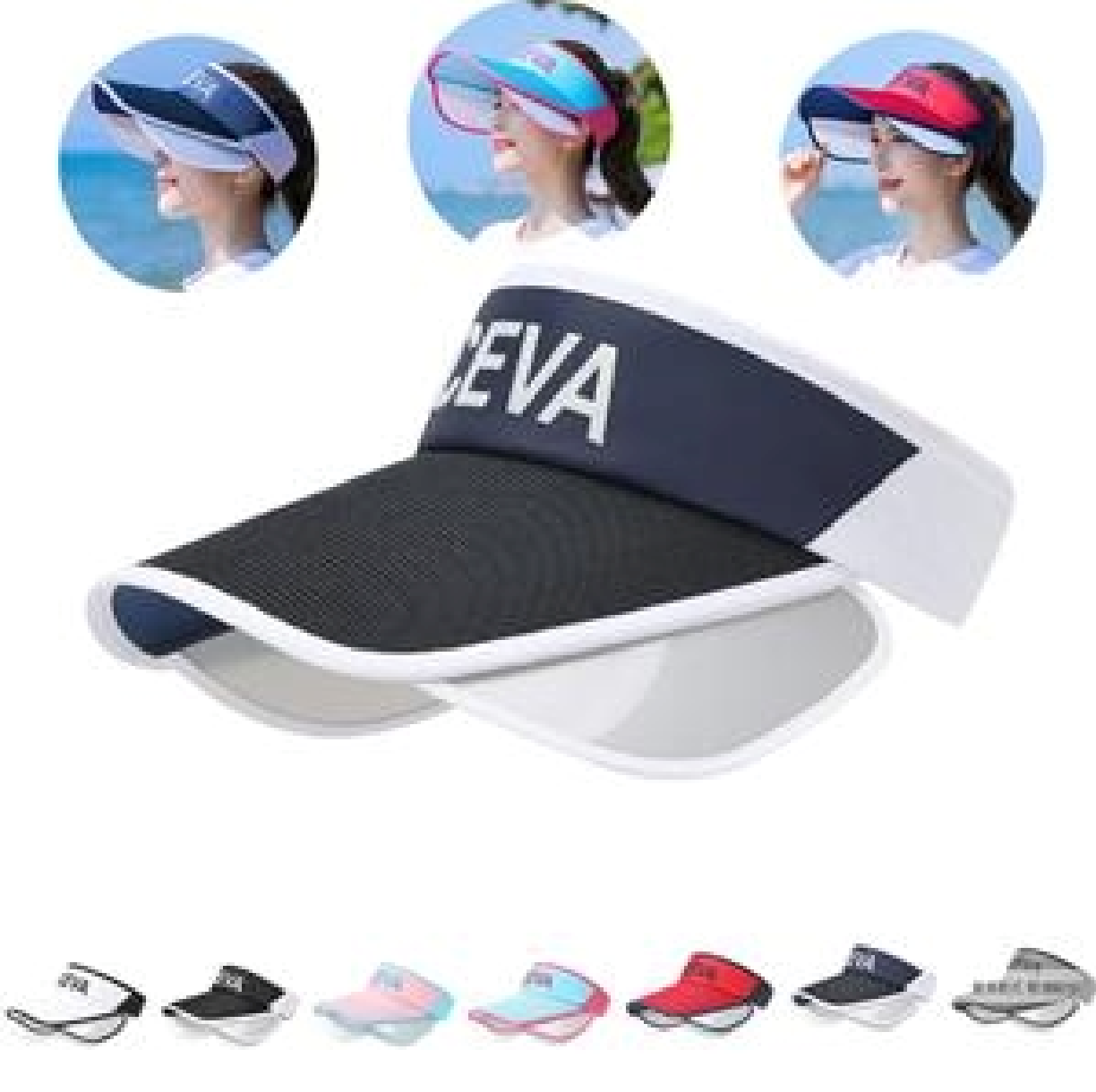 Summer Sun Visor UV Protection Empty Top Hat 2