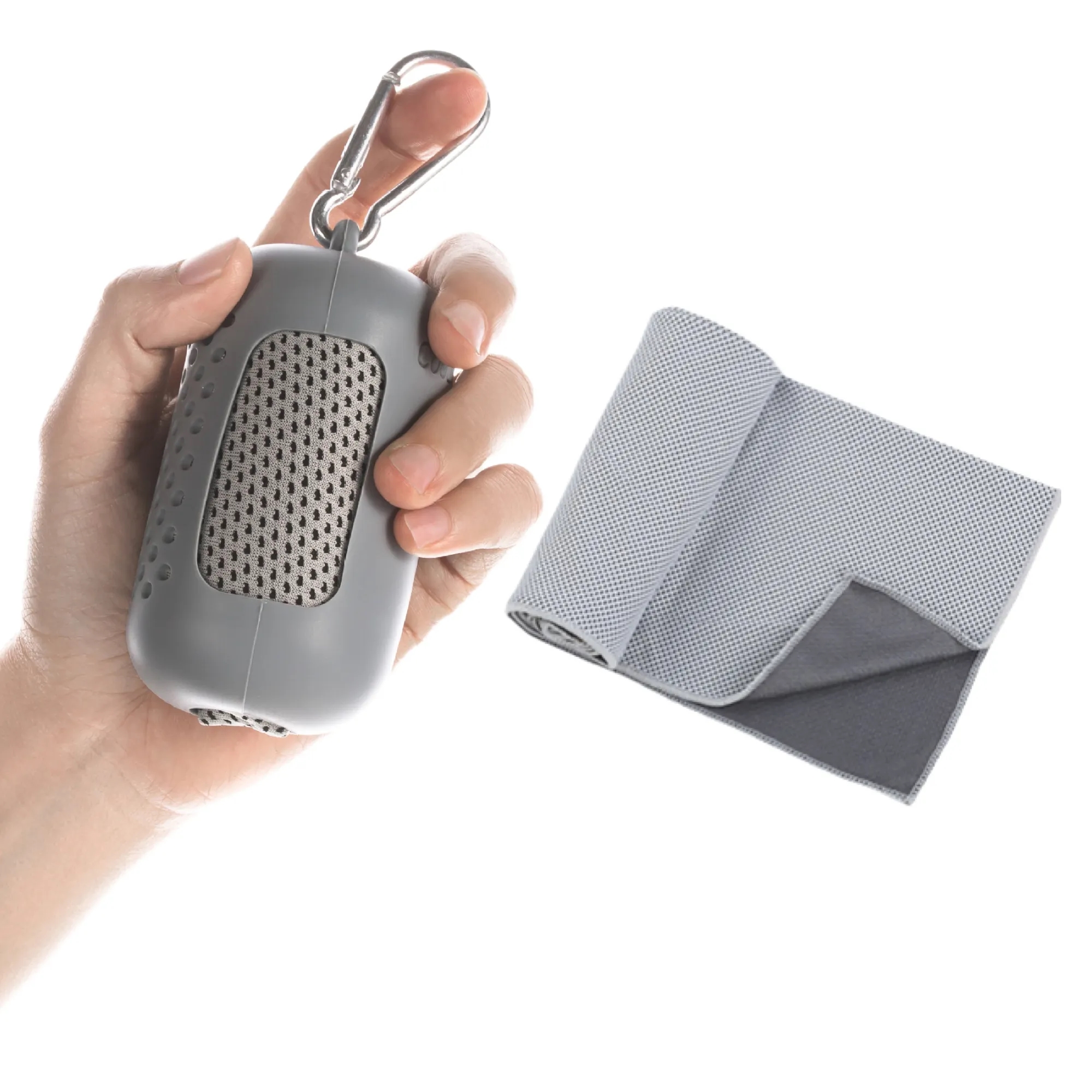 Thickened Cooling Towels with Silicone Box and Carabiner 6
