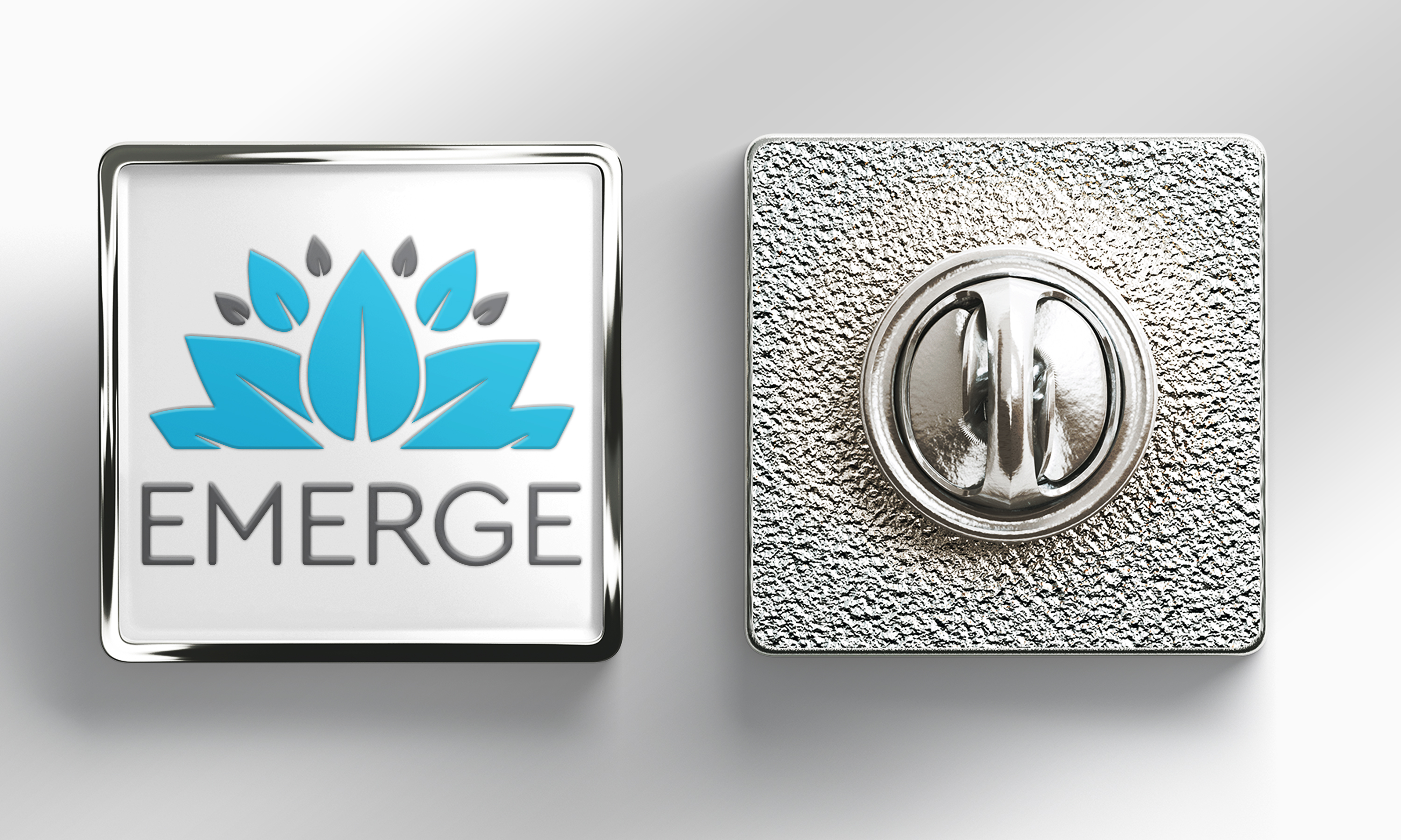 Express Vibraprint 3/4" Square Lapel Pin 1