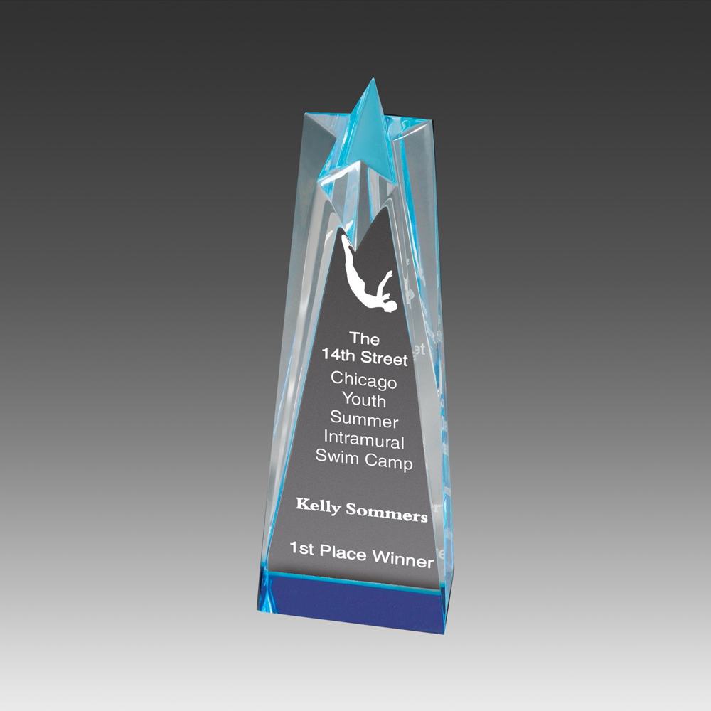 Star Tower Sculptured Star Award (3"x10"x2") 2