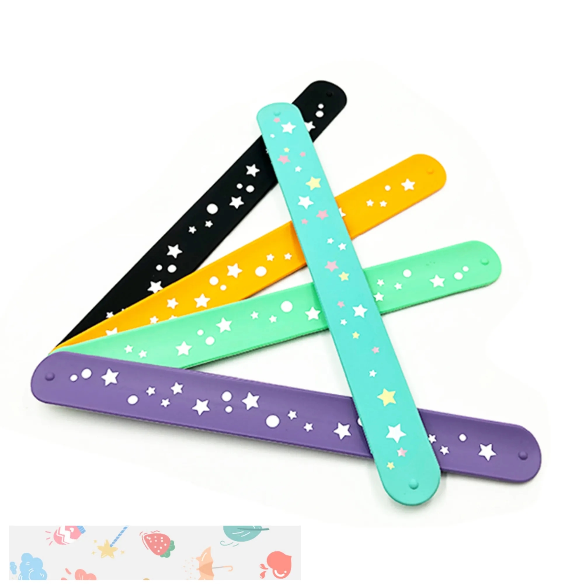 Custom Logo Silicone Slap Bracelet Party Favors Toy 4