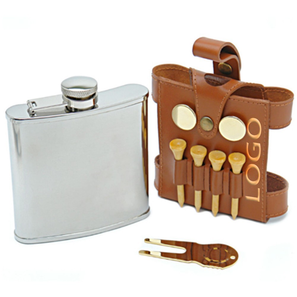 Leather Golf Tees Holder Liquor Case 4