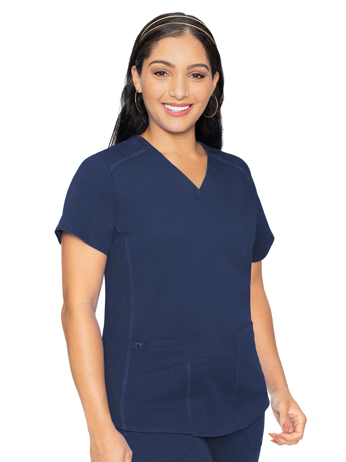 Med Couture - MC Touch - Women's 4-Pocket V-Neck Shirttail Top 41