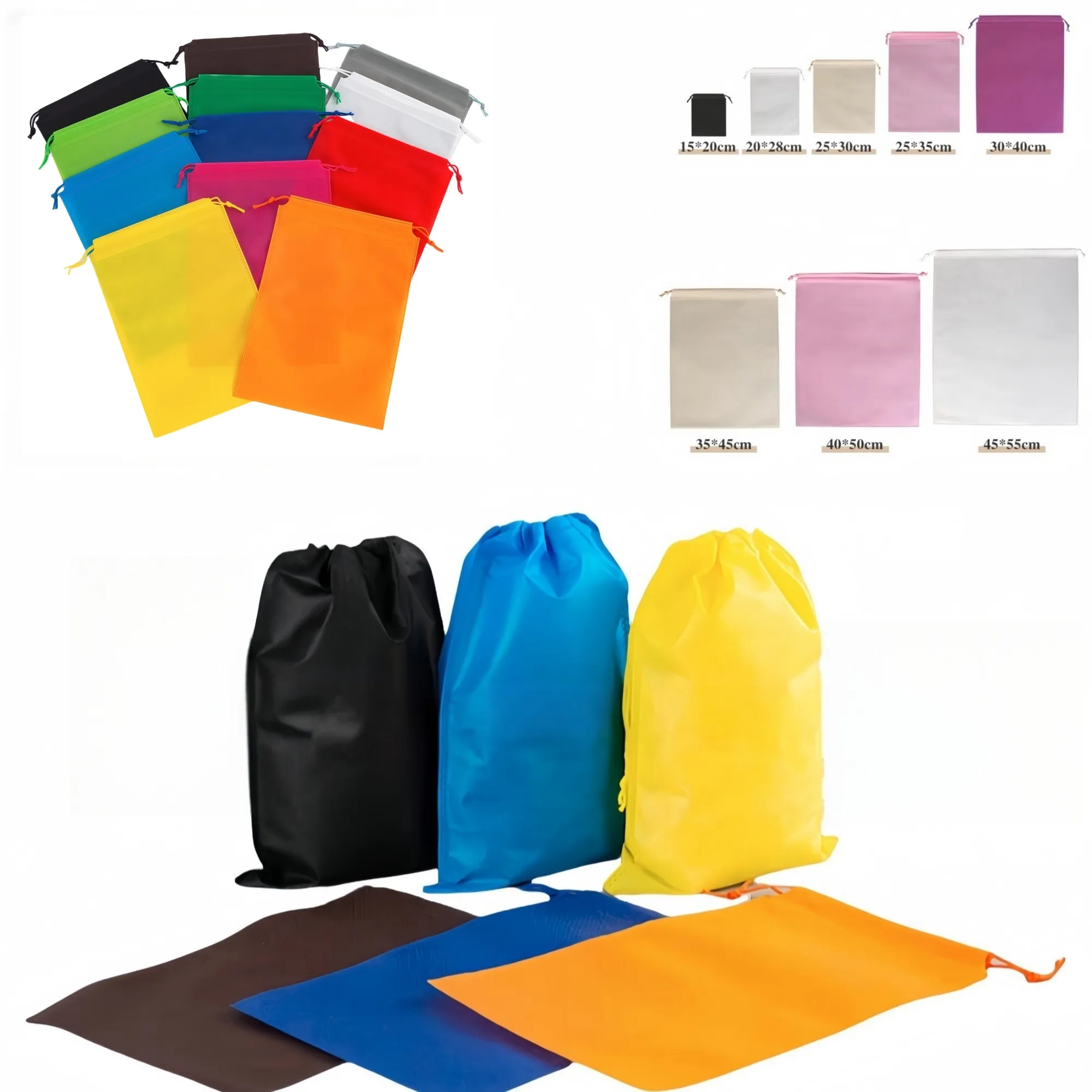 Heavy-Duty Waterproof Drawstring Bags 2
