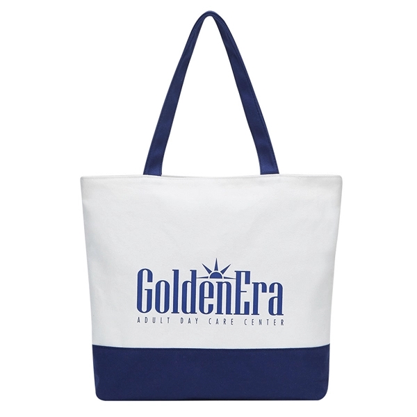 16 oz Canvas Tote Bag with Zipper 8