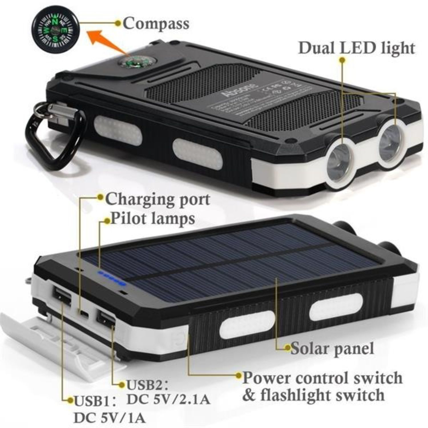 Compact 5000mAh Power Bank 2
