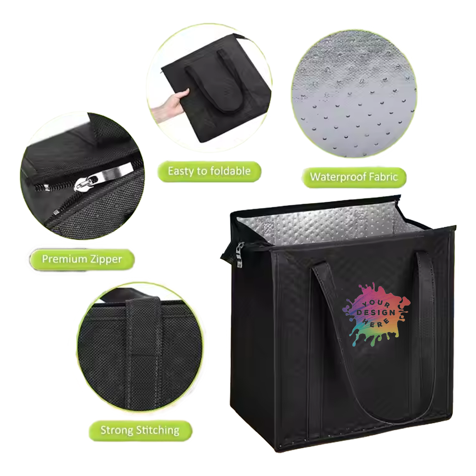 MOQ 10pcs Thermal Fresh Grocery Tote 1