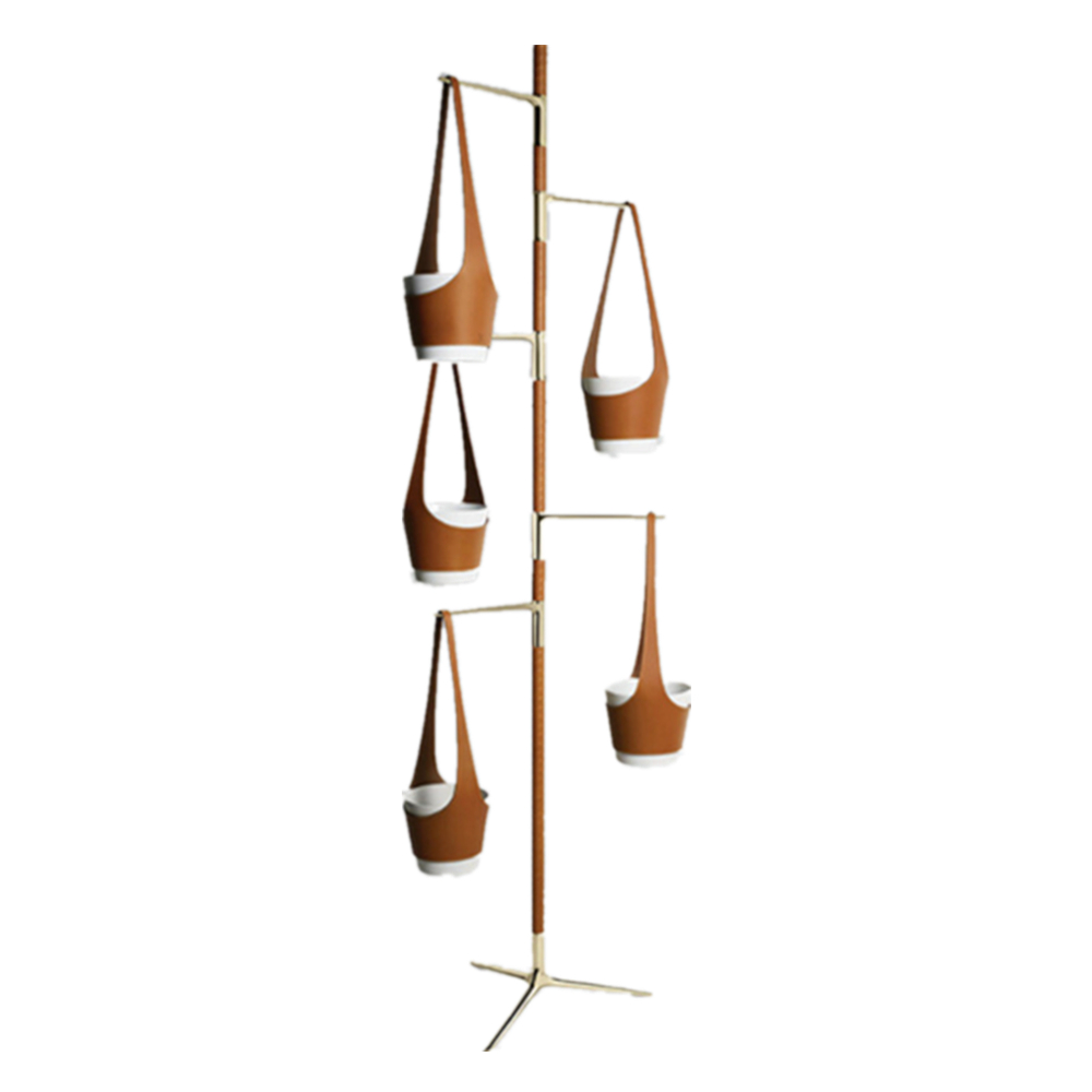 Indoor Leather Hanging Flower Pot 5