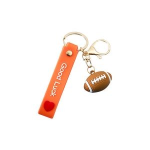 Vibrant 3D Balls PVC Keychain Ring 12