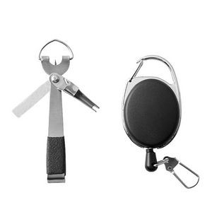 Multi Function Knife Tool Stainless Steel With Carabiner Keychain 17