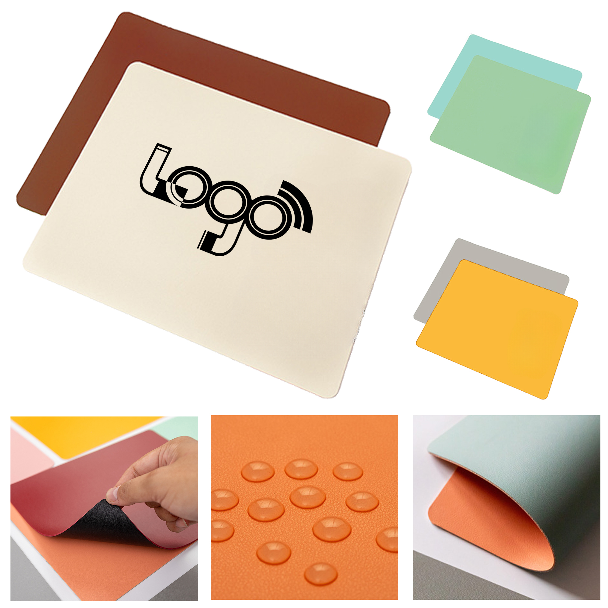 Water-Resistant Leather Mouse Pad 1